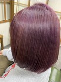 ボブ×ラベンダーピンク/20代/30代/40代/50代/北本/桶川/鴻巣