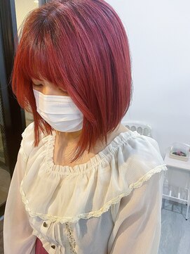 ウム(umu.) 【umu. hair salon】顔まわりlayer×led