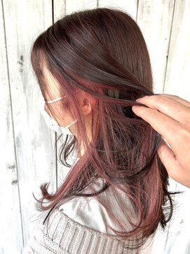 エスハートオブヘアー 植田店(ES Heart of HAIR) 【ES 伊藤】オータムスタイル No64 インナーカラーカシスカラー