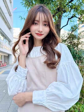 アンジェリカ 広島駅前店(ANGELICA) 【橋上】シースルーバング　　韓国風ヘア