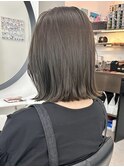 ナチュラルボブ黒髪ショートミニボブダブルカラーイルミナカラー