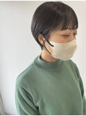 シンプル丸みshort+ハイライト