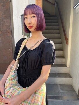 カンナ オーガニック ヘアデザイン(CANNA ORGANIC & HAIR DESIGN) 【ケアブリーチ/ボブ】ボルドーボブ