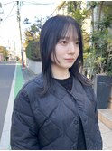ミディアム　レイヤーカット　顔周りレイヤー　表参道