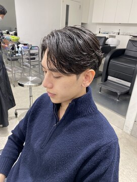 フィフス 栄(fifth) ニュアンスフェザーパーマセンターパートツーブロック栄