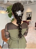 【marfe】ヘアアレンジ＿編みおろしアレンジ＿お呼ばれヘア