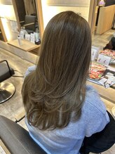 グータン(GOUTAN)&nbsp;ロングレイヤー/グレベージュ/ハイライト