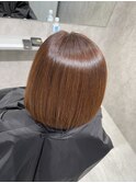【小山　縮毛矯正】内巻きに納まるストレートボブ
