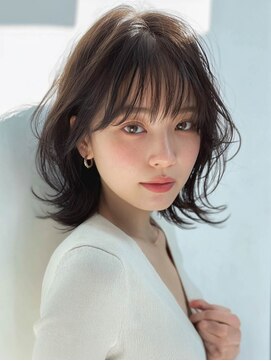 ナトゥーラ 八事店(Natura) 透明感シルキーベージュひし形小顔レイヤーカット外ハネ20代30代