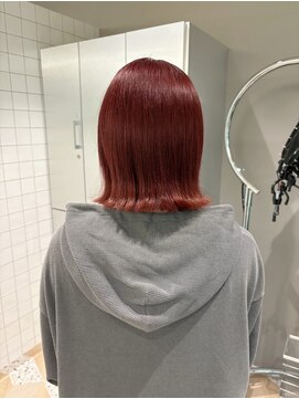 イオエ 西梅田(ioe) ブリーチなしカラー／髪質改善/ミルクティーベージュ/顔へア