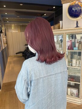 コワファースト 大分(COIFF1RST) ピンクパープルグレージュのニュアンスカラー