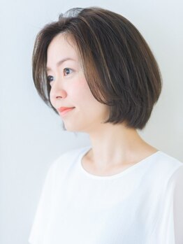 マルコ(marco)の写真/ダメージレスカラーでうる艶Styleに＊ずっと安心して染め続けられるのが嬉しい♪お肌が敏感な方にも◎