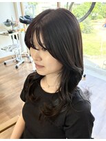 スタイル 袋町(STYLE)&nbsp;顔周りレイヤー ミディアムレイヤー レイヤーヘア