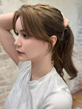 アフロート ルヴア(AFLOAT RUVUA) 彩*20代30代必見♪扱いやすい前髪顔周りカット/新宿韓国風2way