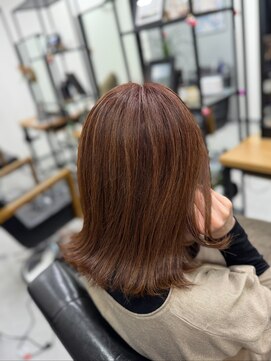 ザパーク(THE PARK) 外ハネスタイル＋オレンジカラー