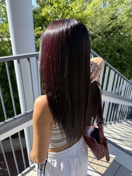 ザ ランド(THE LAND) ワインレッドと艶髪
