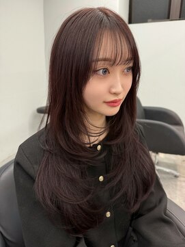 リンドトウキョウ(LINDO TOKYO) 大阪/心斎橋/ラベンダーグレージュ/レイヤーカット