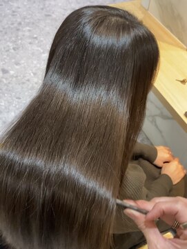 髪質改善/酸性ストレート/ダークブラウン