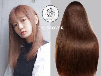 クロスオーバー(CROSS OVER)の写真/ブリーチ毛やハイダメージ毛に効果的な話題の酸性ストレートで、ダメージレスにうるツヤ髪へ☆