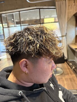 ブチメンズヘア(Buchi MEN'S HAIR) マッシュ 波巻きパーマ