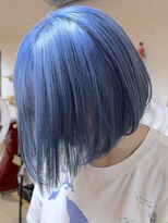 ブレイズヘアー(BLAZEhair)&nbsp;【ツヤ感バツグン】ネイビーブルー×ブリーチ２回