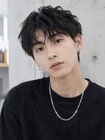 MEN'S salon Rue de noel メンズカット/パーマ/眉毛【ルード ノエル】&nbsp;Men's_マッシュショート_ダウンバング_黒髪