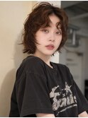 小顔ミディアムパーマミディアムデジタルパーマボブパーマ前髪