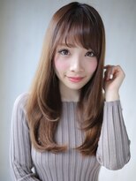 アグ ヘアー ボニー 三田駅前店(Agu hair bonny) 大人スウィートなふんわりロングは、レイヤー×大きめカール