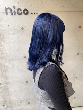 ヘア ラボ ニコ 藤沢店(hair Labo nico...) ニコ　ブルー　nico中川