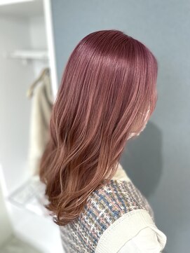 リルヘアー(RELUHAIR) 春先人気のピンクベージュカラー