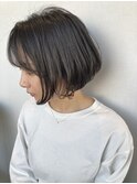 ぱつっとボブ