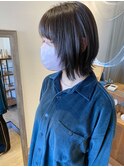 【宮本】伸ばしかけウルフボブ大人可愛いレイヤーグレージュ小顔