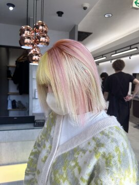 ジルバイジゼル(JILL by GiseL) K_58 デザインカラー/ピンク/ミントグリーン/ブロンド