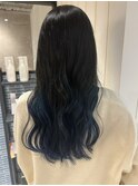 epic hair ブルーグラデーション