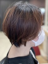 ヘアークリアー 春日部 大人可愛いショートグラデーションボブスタイル/30代40代50代