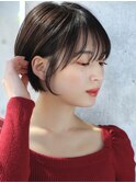 前髪あり大人耳掛けショート30代40代【AIN.表参道】川原大地