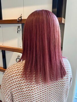 クラップス 横須賀中央店(CLAPS) ダブルカラーピンクベージュベージュカラーケアブリーチレイヤー