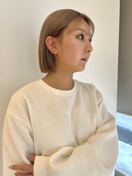 コト 福井大和田店(coto) 福井　大和田　ハイトーンボブ　ブロンドベージュ　ブリーチ