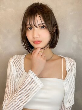 トルネード(TORNADO) 切りっぱなしボブ 美髪 似合わせカット くびれボブ M20240107