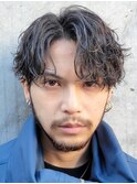 常田風パーマ波巻きスパイラルパーマツイストスパイラルパーマ
