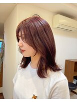 マノ ア ファト(mano a fato by design hair)&nbsp;ピンクカラー＆小顔カット