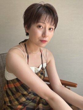 トナリ(tonari) ベリーショート アッシュベージュ 前髪カット【鹿児島中央駅】