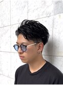 メンズショート・スパイキーバック・ツイストスパイラルパーマ
