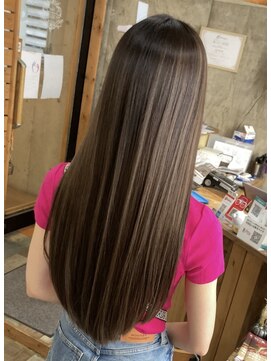 ヘアカロン 熊本本店(Hair CALON) ハイライトカラーベージュケアブリーチ髪質改善トリートメント