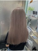 福岡 ブリーチ ベージュ グレージュ ダブルカラー ハイライト