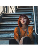 グラッジ 池袋(GLADGE)&nbsp;オレンジカラー、ブリーチカラー、ダブルカラー