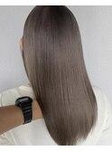 髪質改善_サラ艶_シルクストレート_オリーブグレー
