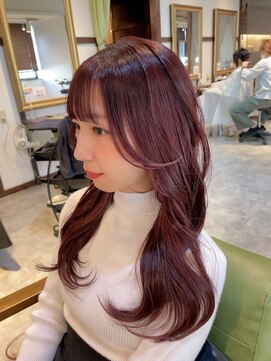 ネウィサリュー 立川(newi saLyu) 髪質改善透明感カラー顔まわりレイヤーカット韓国20代30代40代