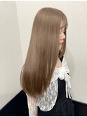 【ミルクティーベージュ/ロング/ケアブリーチ/10代/20代/30代】