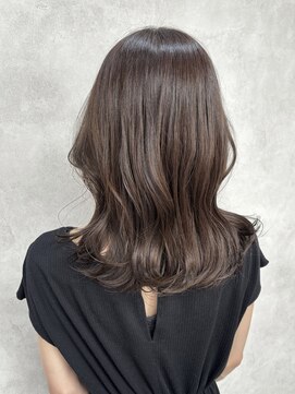 ルノン(LUNON) ハイライトカラーくびれヘアアプリコットオレンジ